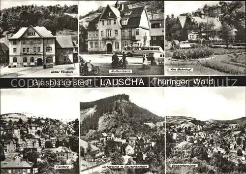 Lauscha Hotel Fridolin Bahnhof Tierberg  Kat. Lauscha