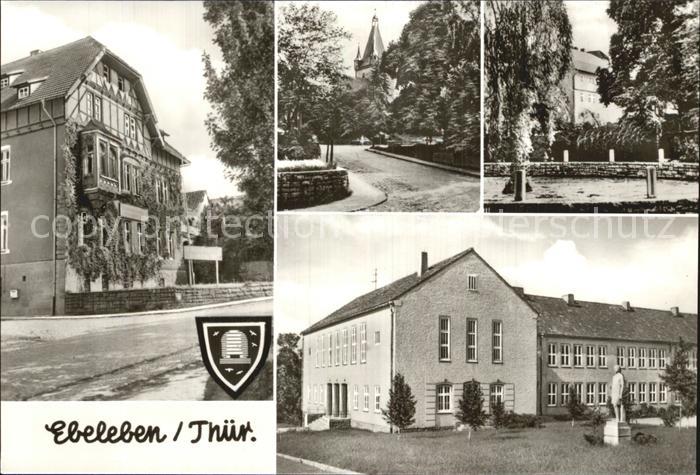 Ebeleben Thueringen Rathaus Hauptstrasse Polytechnische Oberschule Kat