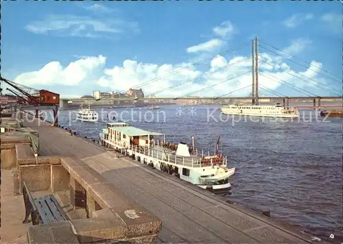 Duesseldorf Rheinkniebruecke  Kat. Duesseldorf