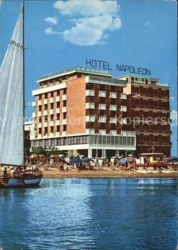 Gabicce Mare Hotel Napoleon Segelboot  Kat. Italien