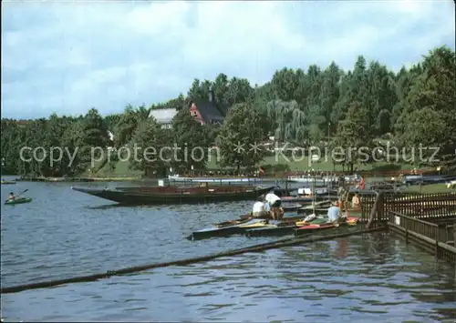 Talsperre Kriebstein Boot  Kat. Waldheim Sachsen