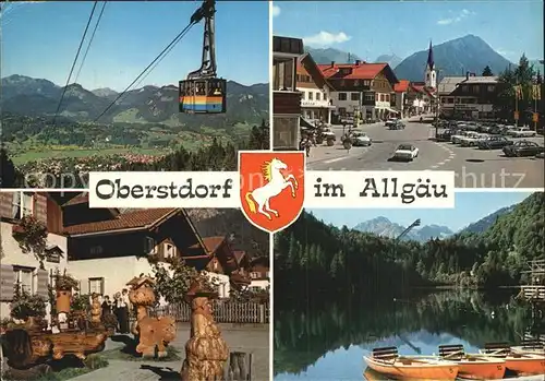 Oberstdorf Seilbahn Dorfmotive Seepartie Kat. Oberstdorf