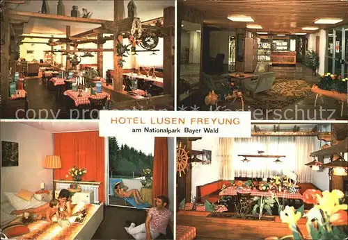 Geyersberg Wald Hotel Lusen Gastraum Foyer Zimmer Kat. Freyung