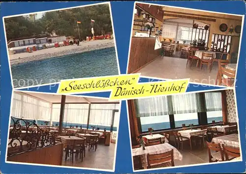 Daenisch Nienhof Cafe Restaurant Seeschloesschen Strand Gastraeume Kat. Kiel