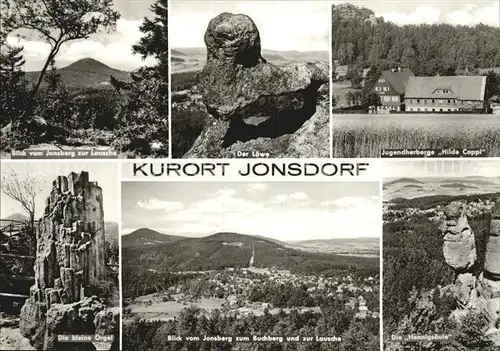 Jonsdorf Jugendherberge Hilde Coppi Hennigsaeule Loewe  Kat. Kurort Jonsdorf