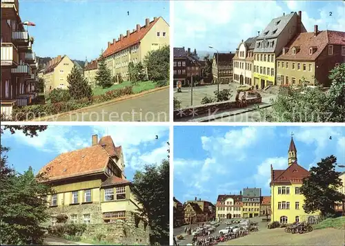 Hohenstein Ernstthal Neubausiedlung Sachsenring Altmarkt Rathaus  Kat. Hohenstein Ernstthal