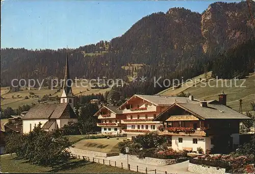 Alpbach Dorfbild mit Kirche Unterinntal Kat. Alpbach
