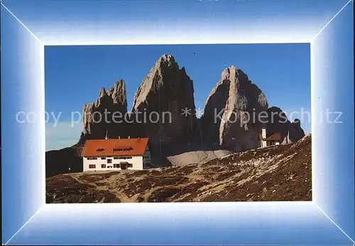 Dreizinnenhuette Dolomiten Tre Cime di Lavaredo Dolomiti Kat. Sexten Sesto Suedtirol