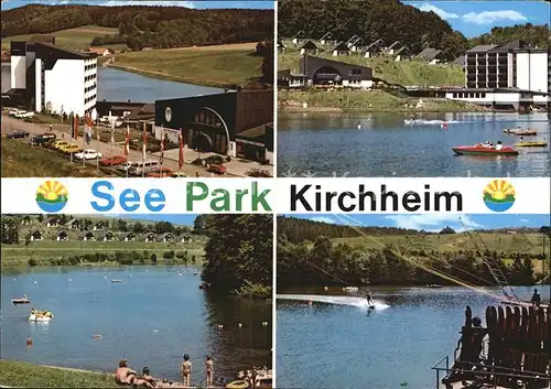 Kirchheim Hessen Seepark Ferienhaeuser Badesee Wasserski Kat. Kirchheim
