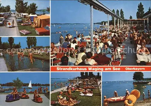 Waging See Campingplatz Kneippanlage Miniskooter Strandkurhaus Terrasse Liegewiese Strand Kat. Waging a.See