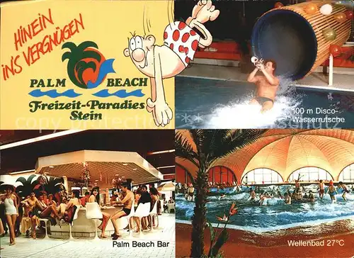 Stein Rhein Palm Beach Freizeitparadies Disco Wasserrutsche Palm Beach Bar Wellenbad Kat. Stein Rhein