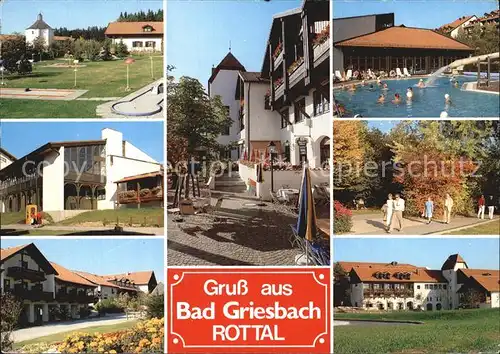 Bad Griesbach Rottal Thermal Mineralbad Minigolf Motive aus dem Kurgebiet Kat. Bad Griesbach i.Rottal