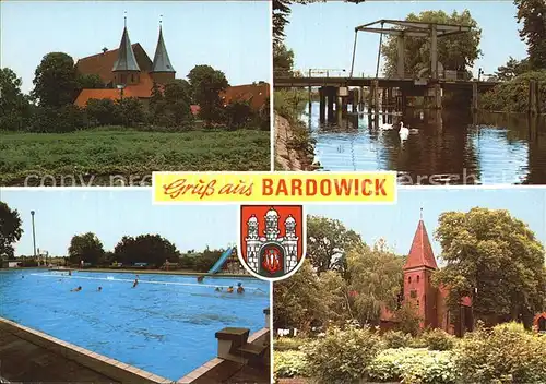 Bardowick Kirche Ziehbruecke Schwimmbad Kat. Bardowick