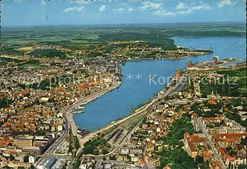 Flensburg Stadt und Foerde Fliegeraufnahme Kat. Flensburg