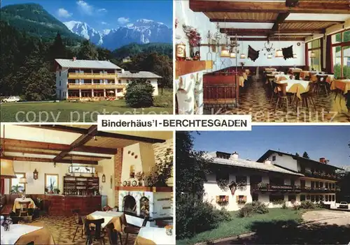 Berchtesgaden Hotel Pension Binderhaeusl Gastraeume Kat. Berchtesgaden