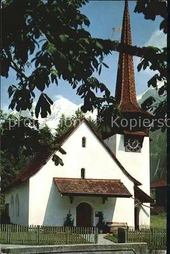 Kandersteg BE Kirche Bluemlisalp Kat. Kandersteg