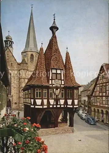 Michelstadt Marktplatz Rathaus Kat. Michelstadt