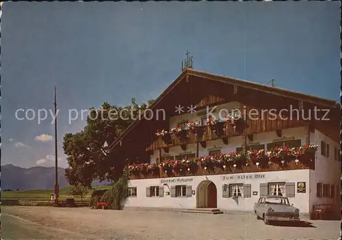 Hundham Miesbach Gasthof Alter Wirt Kat. Fischbachau