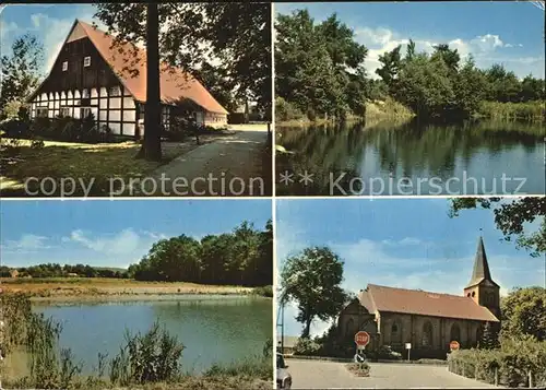 Lienen Westfalen Kirche Weiher Bauenrnhaus Kat. Lienen