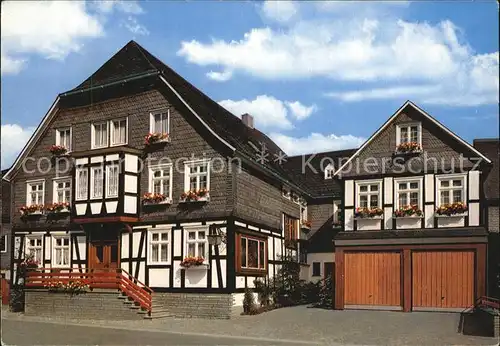Boedefeld Gasthof Pension Hotel Albers Aussenansicht Kat. Schmallenberg