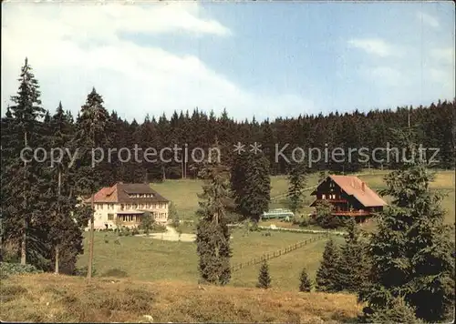 Gernsbach Kurhaus Kaltenbronn mit Gaestehaus Kat. Gernsbach