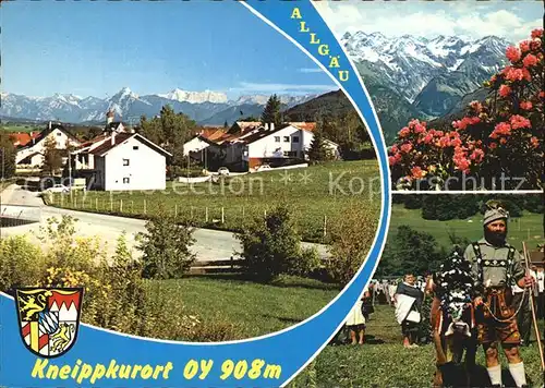Bad Oy Panorama Trachtentraeger Ortsansicht Kat. Oy Mittelberg
