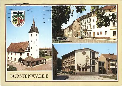 Fuerstenwalde Spree Rathaus Frankfurter Strasse Fernmeldeamt  Kat. Fuerstenwalde