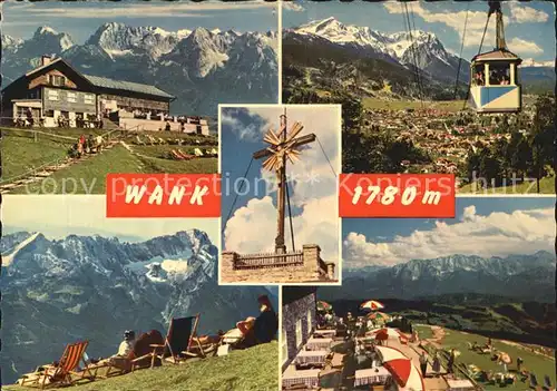 Wank Wankhaus Wankbahn Zugspitzgruppe Karwendelgebierge Kat. Nesselwang