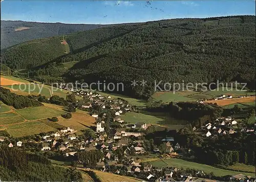 Fleckenberg Panorama Bundesgolddorf 1977 Kat. Schmallenberg