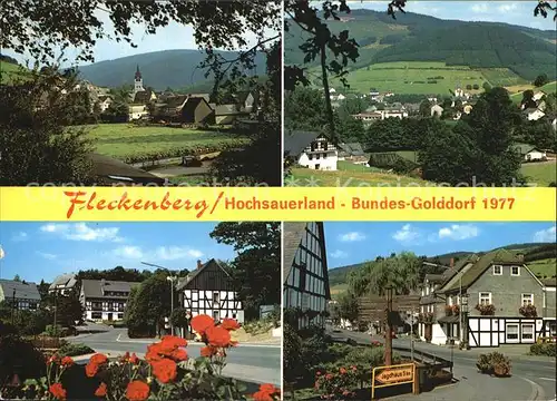 Fleckenberg Teilansichten Bundesgolddorf 1977 Kat. Schmallenberg
