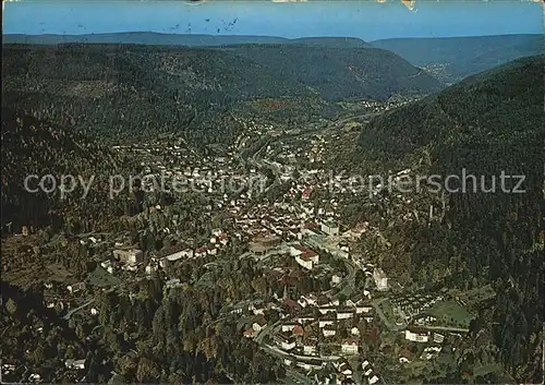 Bad Wildbad Heilbad im Schwarzwald Fliegeraufnahme Kat. Bad Wildbad