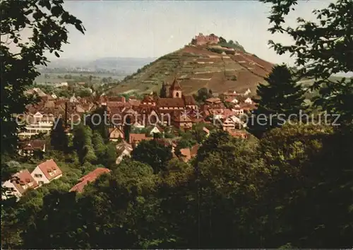 Staufen Breisgau Panorama Historische Fauststadt Burg Kat. Staufen im Breisgau