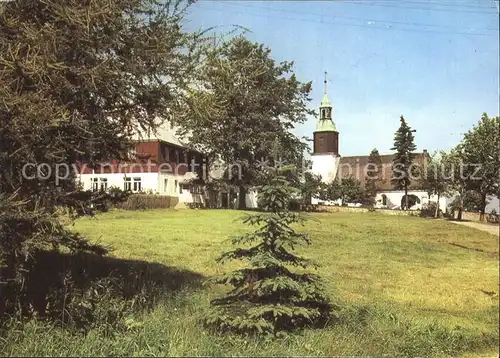 Schellerhau Blick zur Kirche Kat. Altenberg