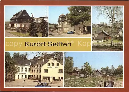 Seiffen Erzgebirge Ferienheim Dachsbaude Spielzeugmuseum HO Gaststaette Buntes Haus Kat. Kurort Seiffen Erzgebirge