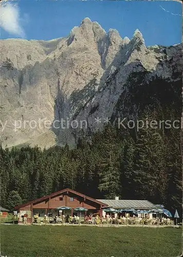 Berchtesgaden Berggasthof Cafe Scharitzkehl Alm am Hohen Goell Kat. Berchtesgaden