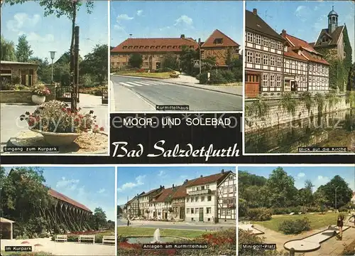 Bad Salzdetfurth Kurpark Kurmittelhaus Kirche Minigolfplatz Gradierwerk Kat. Bad Salzdetfurth