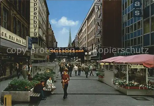 Hamburg Spitalstrasse mit Brueckencafe Vernimb Kat. Hamburg