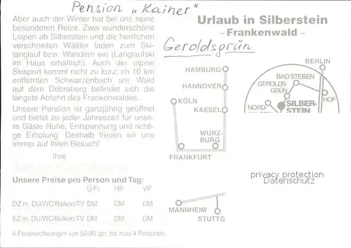 Silberstein Pension Kainer Gaststube Zimmer Kat. Geroldsgruen