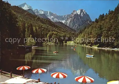 Garmisch Partenkirchen Riessersee Zugspitzgruppe Kat. Garmisch Partenkirchen