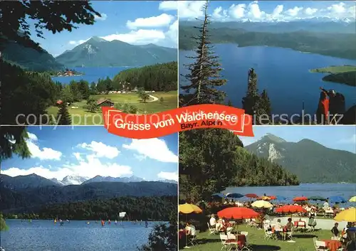 Walchensee Teilansichten Kat. Kochel a.See