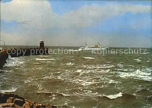 Buesum Nordseebad Mole Fahrgastschiff Kat. Buesum