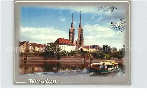 Wroclaw Ostrow Tumski z katedra pw Sw Jana Chrzciciela Kat. Wroclaw Breslau