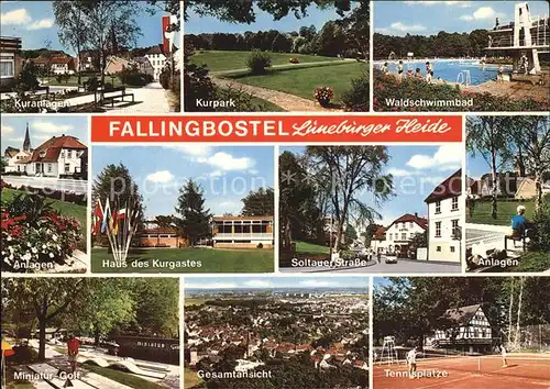 Fallingbostel Waldschwimmbad Soltauer Strasse Haus des Kurgastes Kat. Bad Fallingbostel