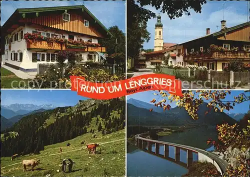 Lenggries Bayrische Alpen Brauneck Sylvensteinersee Kat. Lenggries