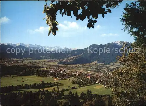 Lenggries Panorama Brauneck Karwendelgebirge Kat. Lenggries