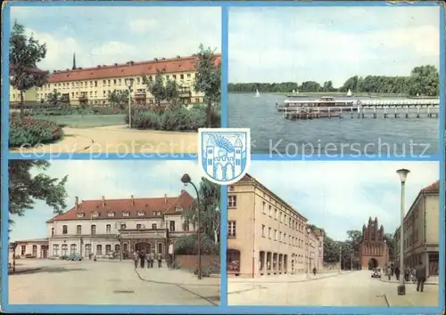 Neubrandenburg Badstuebnerstrasse Bahnhof Tollensesee Strasse des DSF  Kat. Neubrandenburg