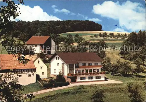 Erzbach Gaststaette Cafe Pension Berghof Kat. Reichelsheim (Odenwald)