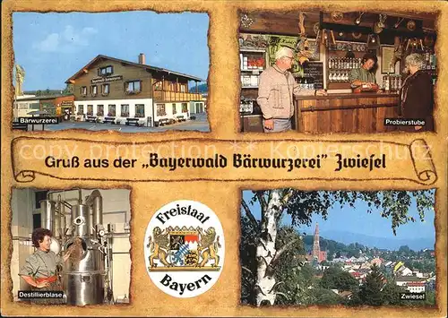 Zwiesel Niederbayern Bayerwald Baerwurzerei Wappen Kat. Zwiesel