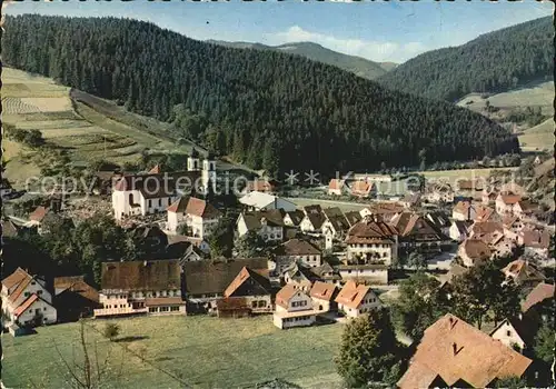 Schapbach Ortsansicht mit Kirche Luftkurort im Schwarzwald Kat. Bad Rippoldsau Schapbach