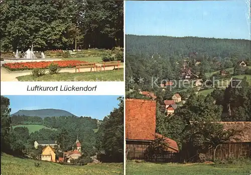 Lueckendorf Kurpark Berg Hochwald Kat. Kurort Oybin
